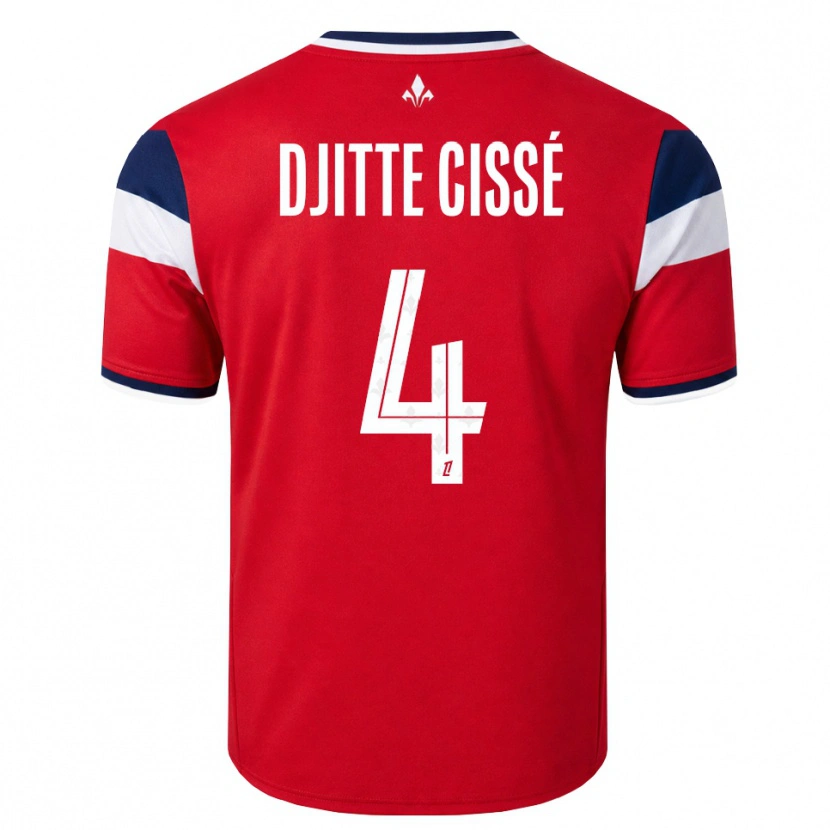 Danxen Damen Babacar Djitte Cissé #4 Rot Weiß Königsblau Heimtrikot Trikot 2026/27 T-Shirt