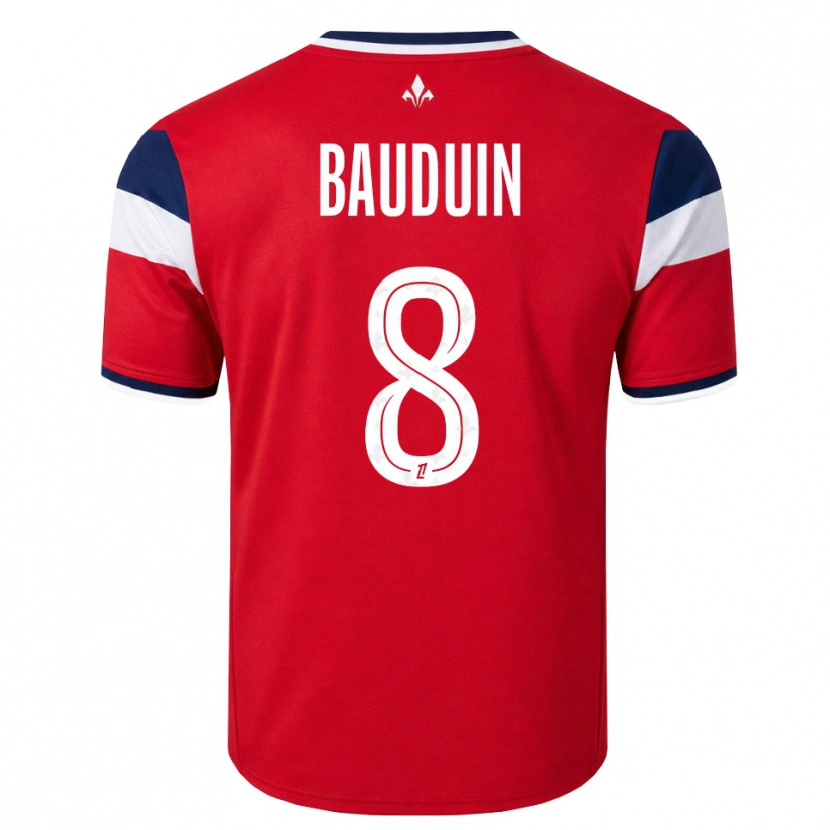 Danxen Damen Justine Bauduin #8 Rot Weiß Königsblau Heimtrikot Trikot 2026/27 T-Shirt