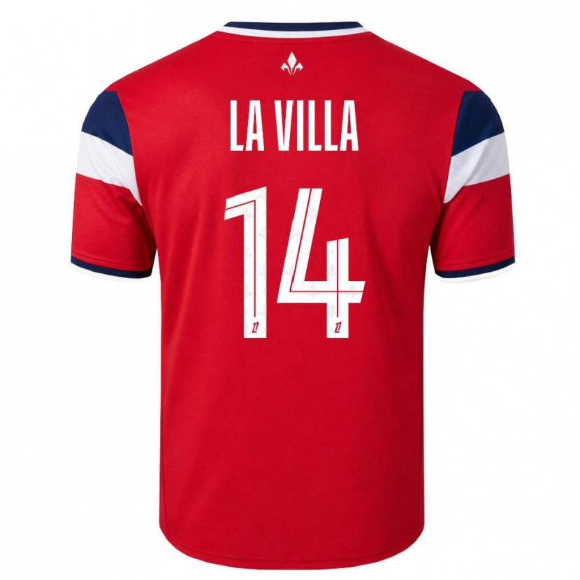 Danxen Damen Caroline La Villa #14 Rot Weiß Königsblau Heimtrikot Trikot 2026/27 T-Shirt
