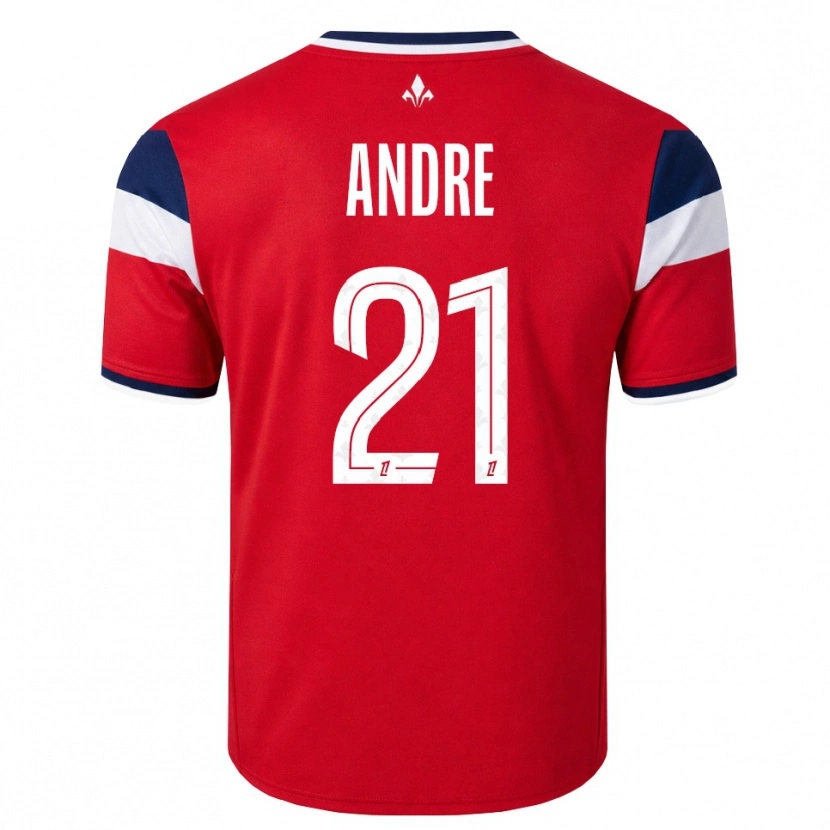 Danxen Damen Benjamin André #21 Rot Weiß Königsblau Heimtrikot Trikot 2026/27 T-Shirt