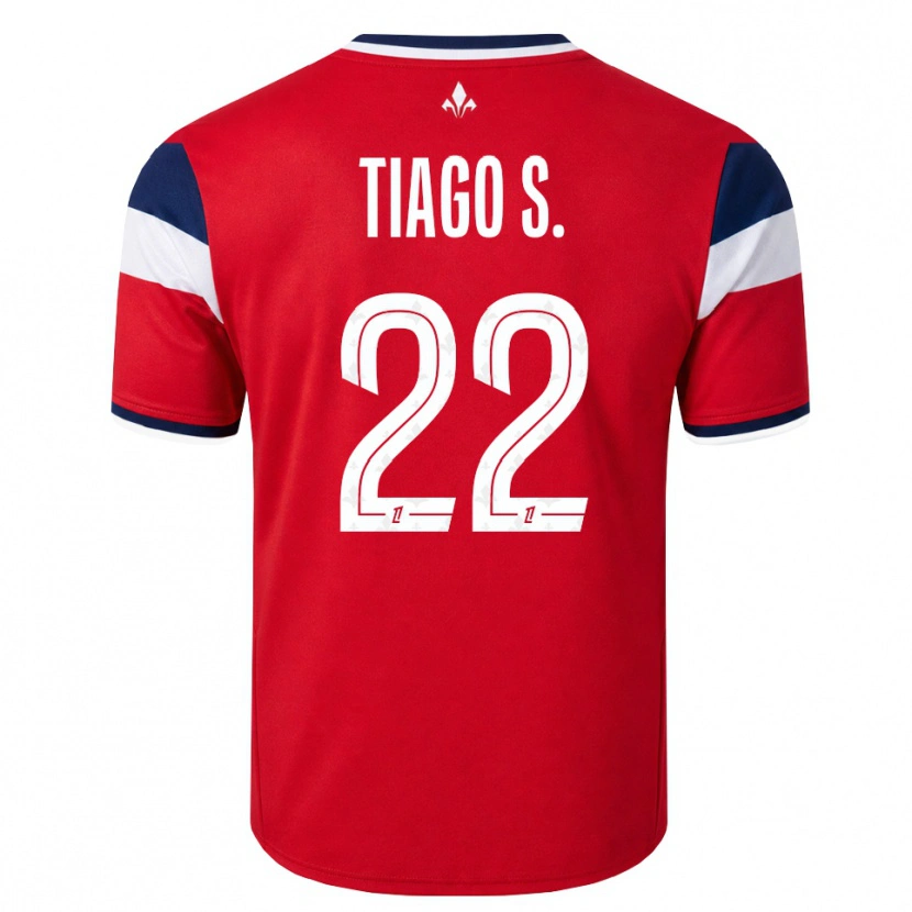 Danxen Damen Tiago Santos #22 Rot Weiß Königsblau Heimtrikot Trikot 2026/27 T-Shirt