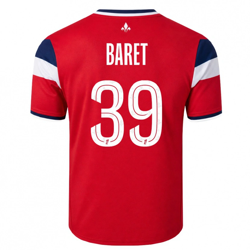 Danxen Damen Lilian Baret #39 Rot Weiß Königsblau Heimtrikot Trikot 2026/27 T-Shirt