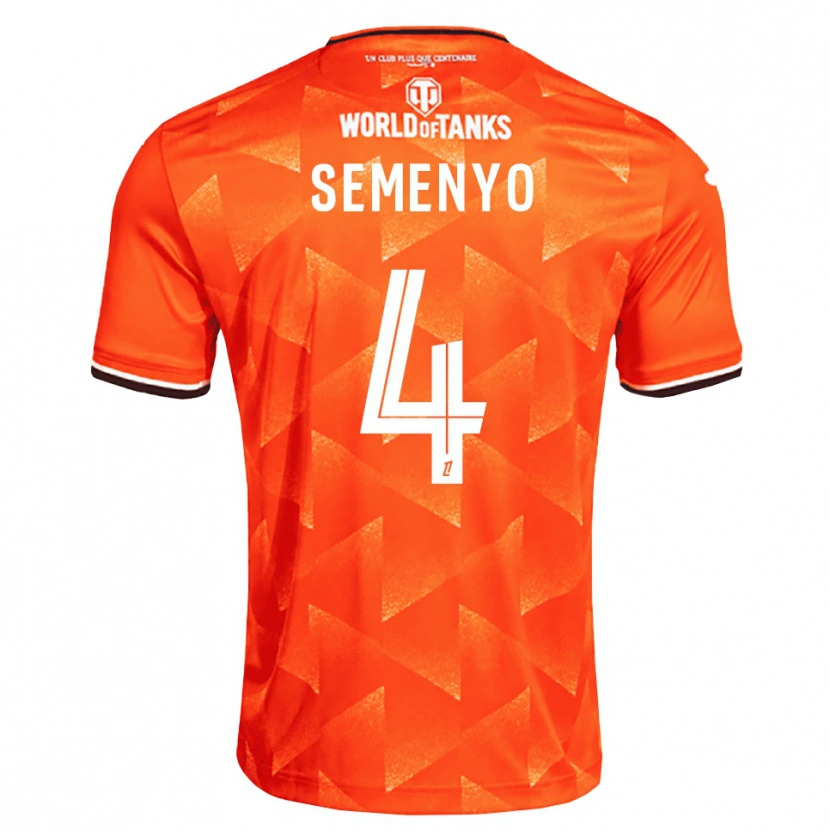 Danxen Damen Jai Semenyo #4 Orange Weiß Schwarz Heimtrikot Trikot 2026/27 T-Shirt