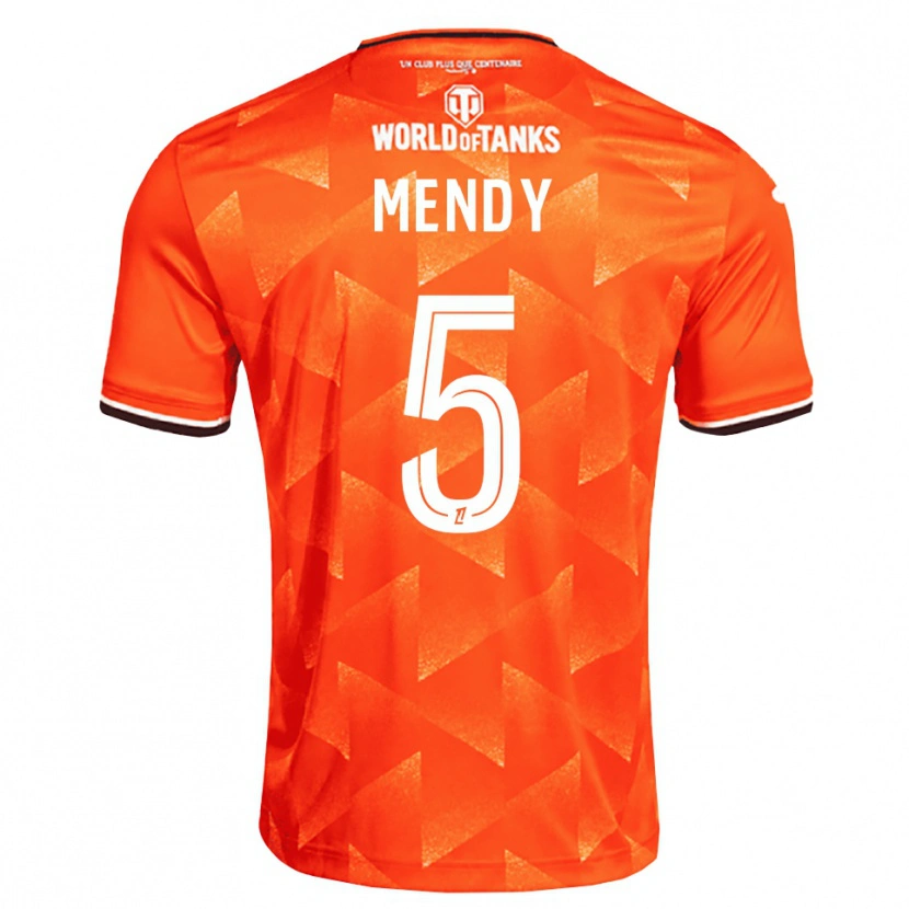 Danxen Damen Benjamin Mendy #5 Orange Weiß Schwarz Heimtrikot Trikot 2026/27 T-Shirt