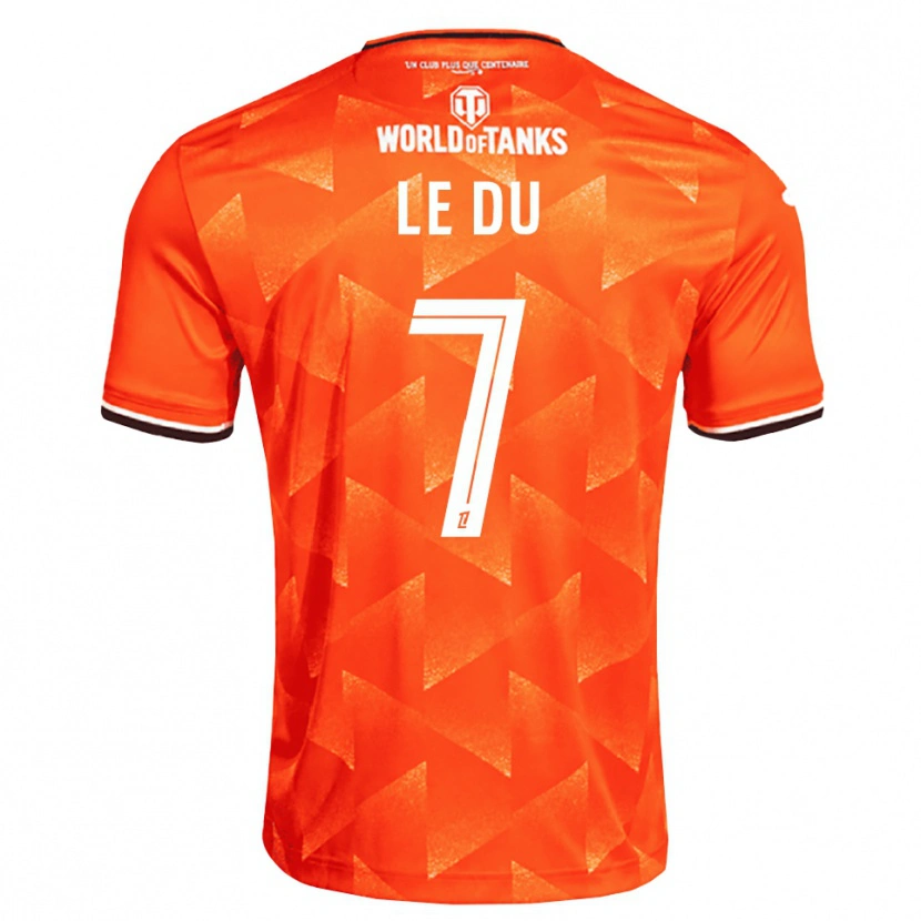 Danxen Damen Océane Le Du #7 Orange Weiß Schwarz Heimtrikot Trikot 2026/27 T-Shirt