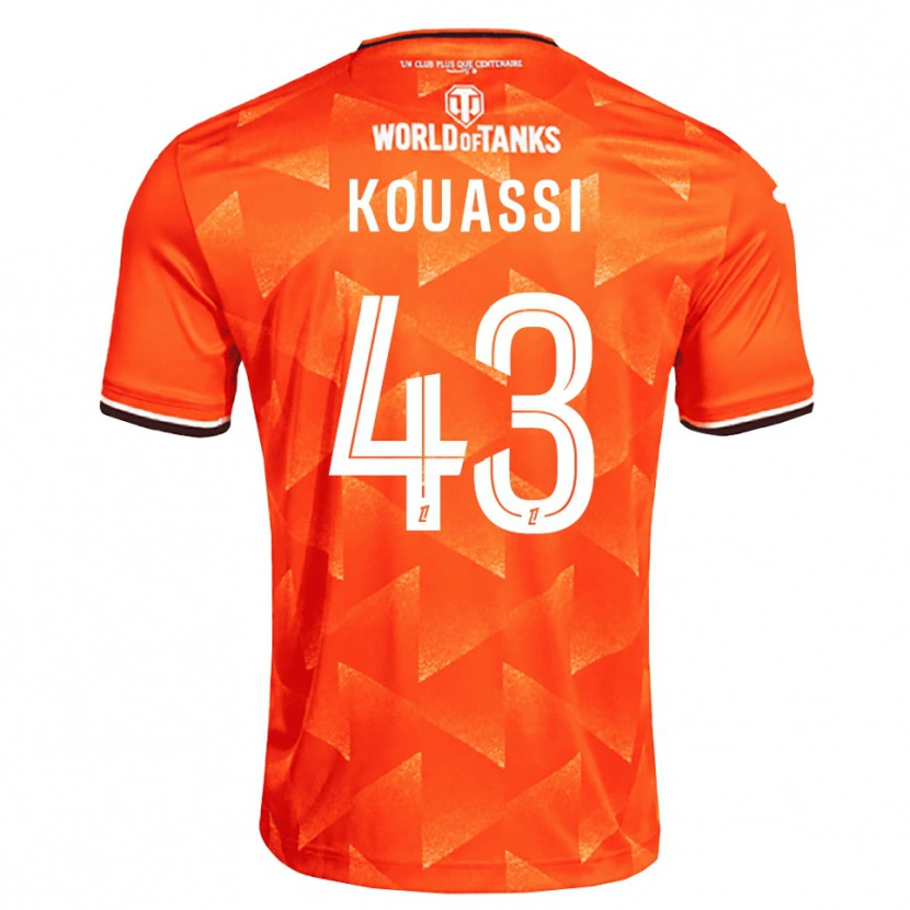 Danxen Damen Arsène Kouassi #43 Orange Weiß Schwarz Heimtrikot Trikot 2026/27 T-Shirt