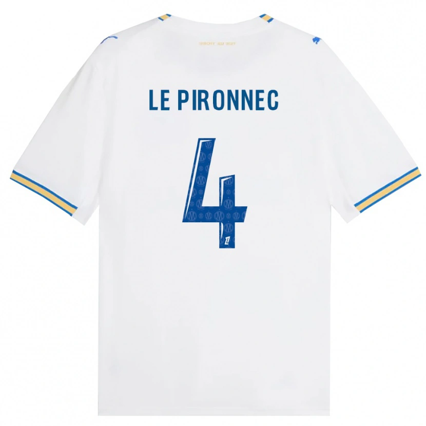 Danxen Damen Kélian Le Pironnec #4 Dodgerblau Weiß Heimtrikot Trikot 2026/27 T-Shirt