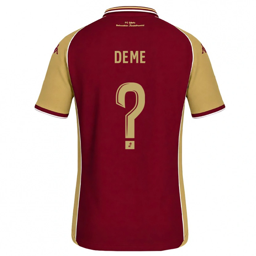 Danxen Damen Oumar Deme #0 Goldrute Dunkelrot Heimtrikot Trikot 2026/27 T-Shirt