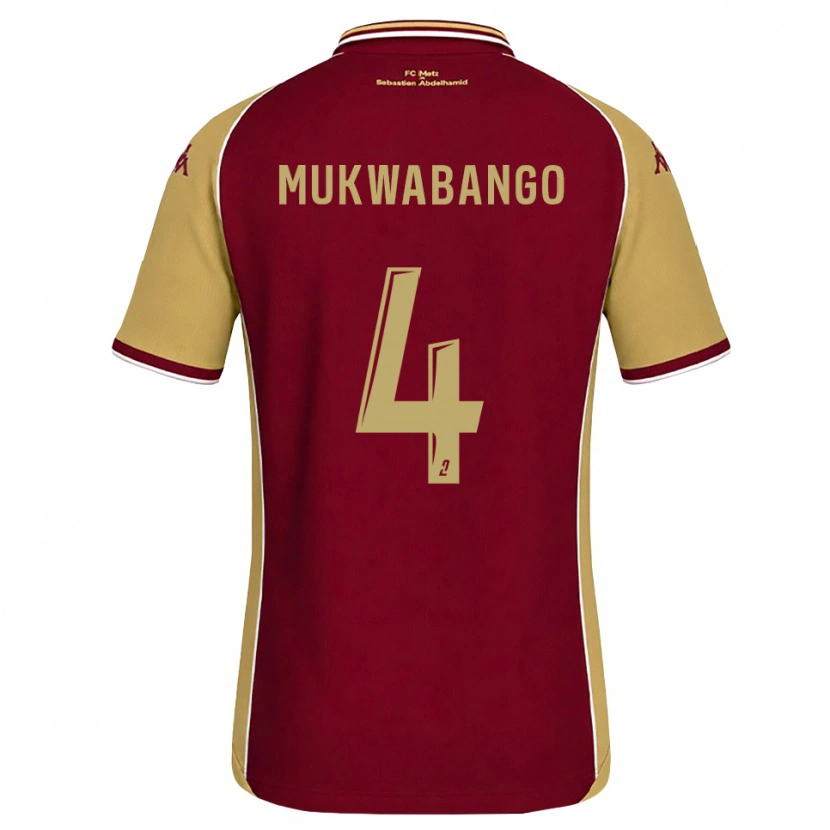 Danxen Damen Bénit Mukwabango #4 Goldrute Dunkelrot Heimtrikot Trikot 2026/27 T-Shirt