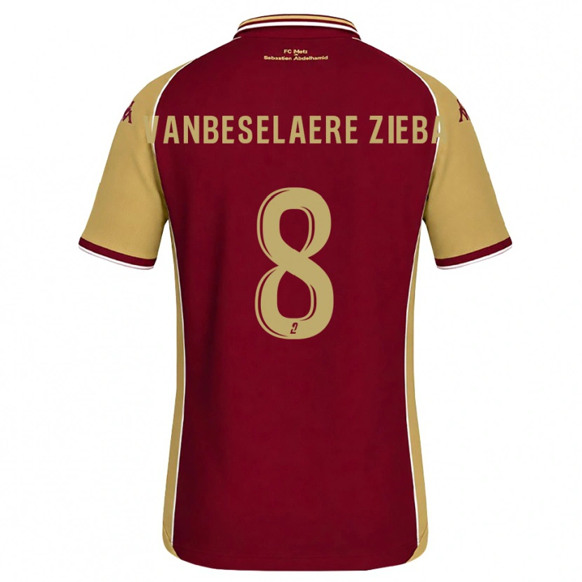 Danxen Damen Vadim Vanbeselaere Zieba #8 Goldrute Dunkelrot Heimtrikot Trikot 2026/27 T-Shirt
