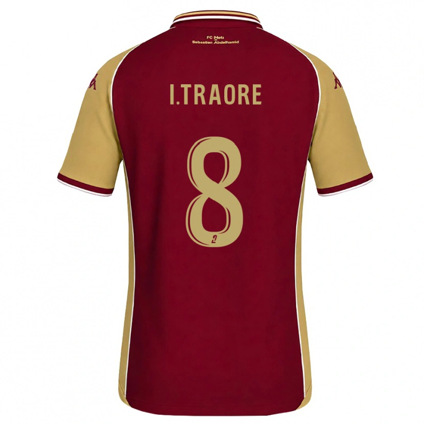 Danxen Damen Ismaël Traoré #8 Goldrute Dunkelrot Heimtrikot Trikot 2026/27 T-Shirt
