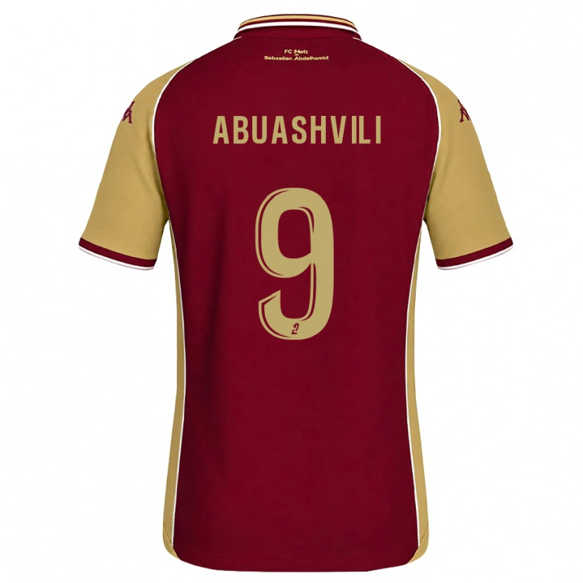 Danxen Damen Giorgi Abuashvili #9 Goldrute Dunkelrot Heimtrikot Trikot 2026/27 T-Shirt
