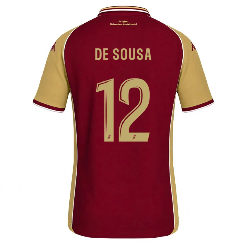 Danxen Damen Jackson De Sousa #12 Goldrute Dunkelrot Heimtrikot Trikot 2026/27 T-Shirt