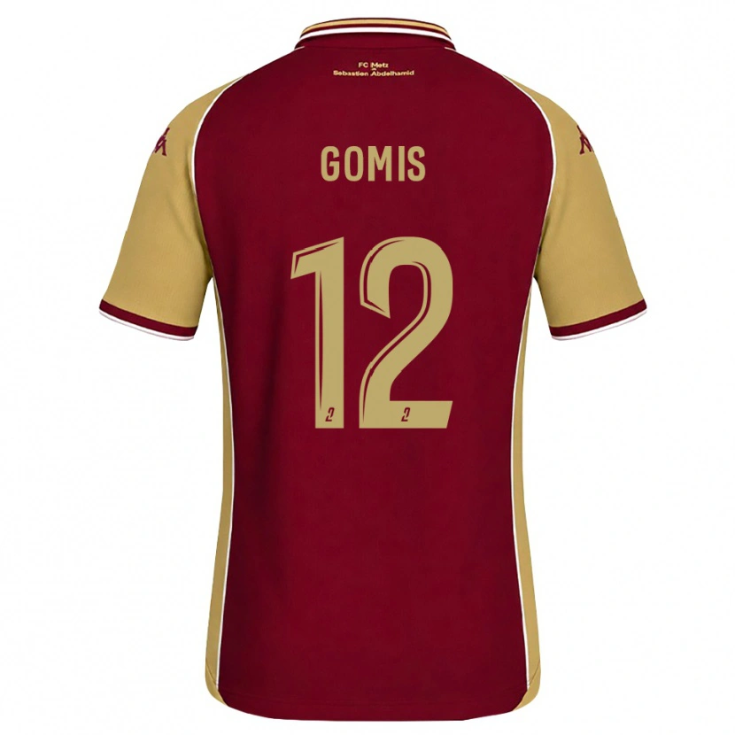 Danxen Damen Maykel Gomis #12 Goldrute Dunkelrot Heimtrikot Trikot 2026/27 T-Shirt
