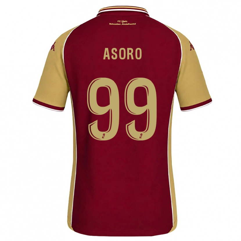 Danxen Damen Joel Asoro #99 Goldrute Dunkelrot Heimtrikot Trikot 2026/27 T-Shirt