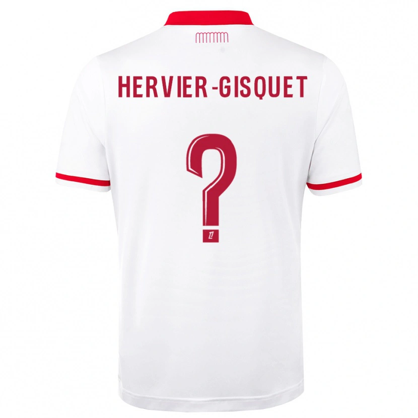 Danxen Damen Théo Hervier-Gisquet #0 Rot Weiß Heimtrikot Trikot 2026/27 T-Shirt