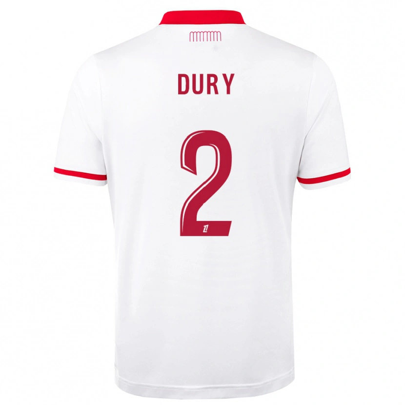 Danxen Damen Eloan Dury #2 Rot Weiß Heimtrikot Trikot 2026/27 T-Shirt