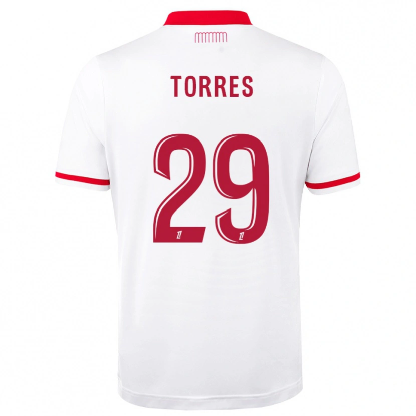 Danxen Damen Louis Torres #29 Rot Weiß Heimtrikot Trikot 2026/27 T-Shirt
