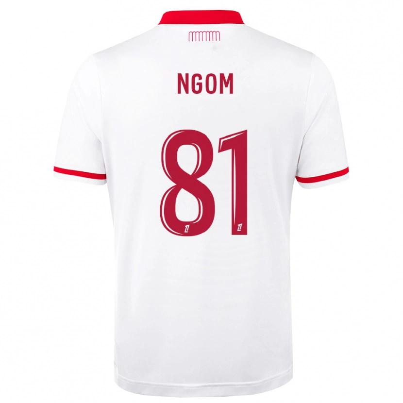 Danxen Damen Libasse Ngom #81 Rot Weiß Heimtrikot Trikot 2026/27 T-Shirt