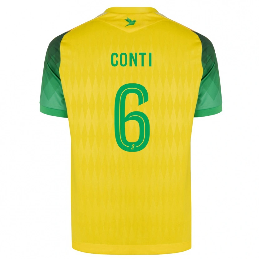 Danxen Damen Alexandre Conti #6 Gelb Grün Rot Heimtrikot Trikot 2026/27 T-Shirt