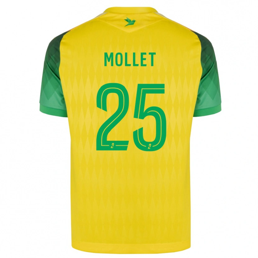 Danxen Damen Florent Mollet #25 Gelb Grün Rot Heimtrikot Trikot 2026/27 T-Shirt