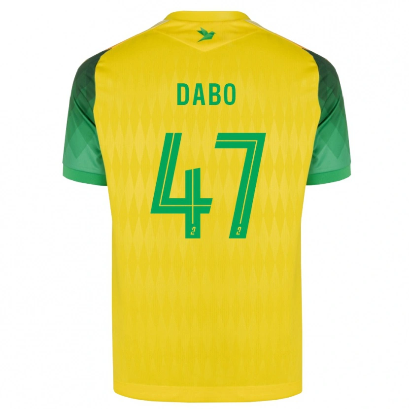 Danxen Damen Moustapha Dabo #47 Gelb Grün Rot Heimtrikot Trikot 2026/27 T-Shirt
