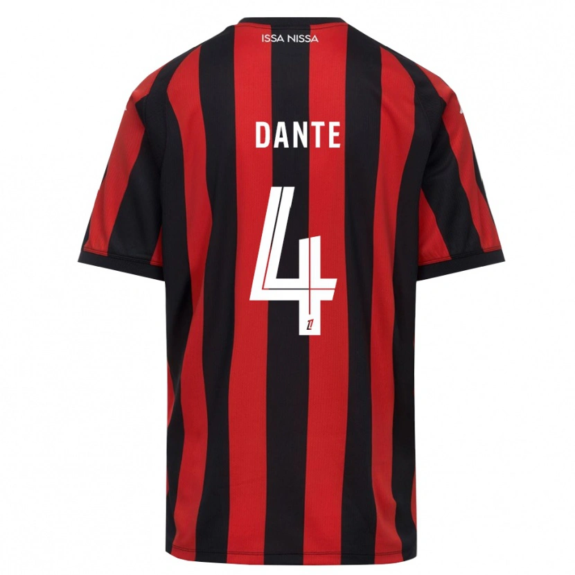 Danxen Damen Dante #4 Rot Schwarz Weiß Heimtrikot Trikot 2026/27 T-Shirt