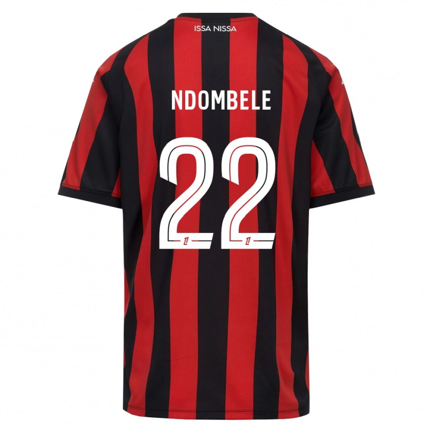 Danxen Damen Tanguy Ndombele #22 Rot Schwarz Weiß Heimtrikot Trikot 2026/27 T-Shirt