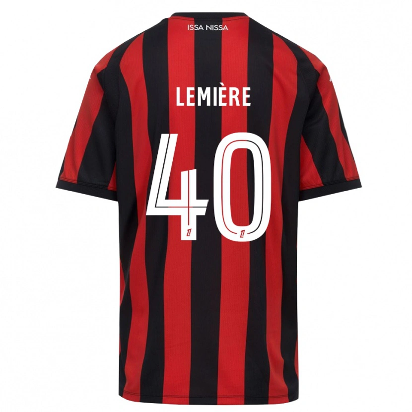 Danxen Damen Pauline Lemière #40 Rot Schwarz Weiß Heimtrikot Trikot 2026/27 T-Shirt
