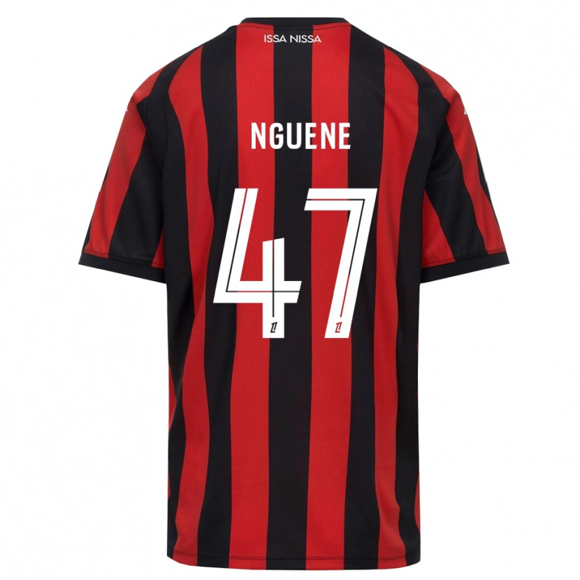 Danxen Damen Bernard Nguene #47 Rot Schwarz Weiß Heimtrikot Trikot 2026/27 T-Shirt