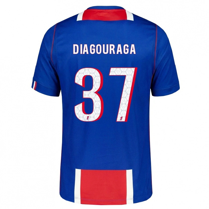 Danxen Damen Toumani Diagouraga #37 Rot Weiß Blau Heimtrikot Trikot 2026/27 T-Shirt