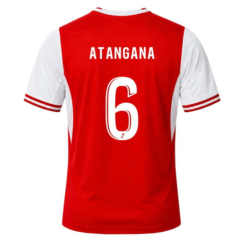 Danxen Damen Valentin Atangana Edoa #6 Rot Weiß Heimtrikot Trikot 2026/27 T-Shirt