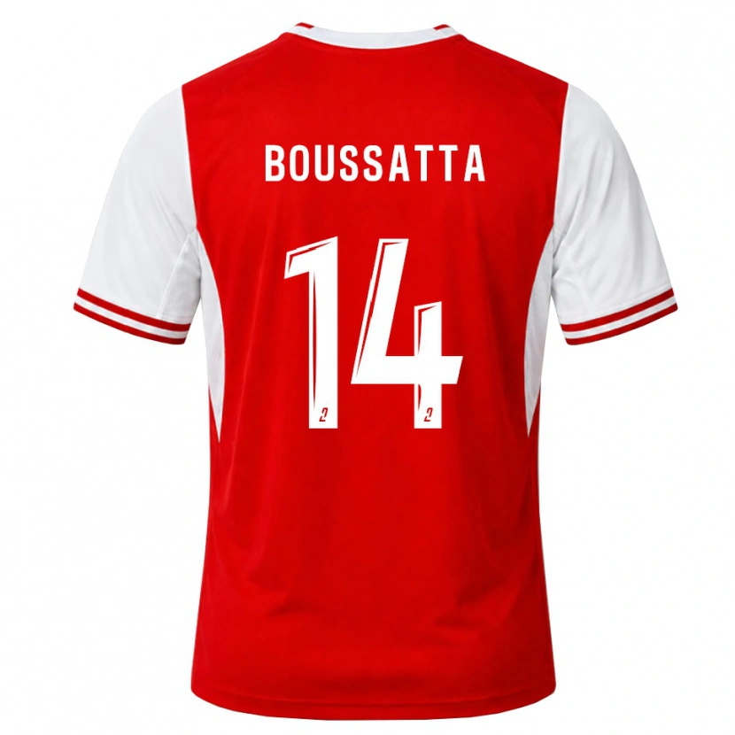 Danxen Damen Naïl Boussatta #14 Rot Weiß Heimtrikot Trikot 2026/27 T-Shirt