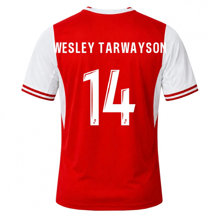 Danxen Damen James Wesley Tarwayson #14 Rot Weiß Heimtrikot Trikot 2026/27 T-Shirt