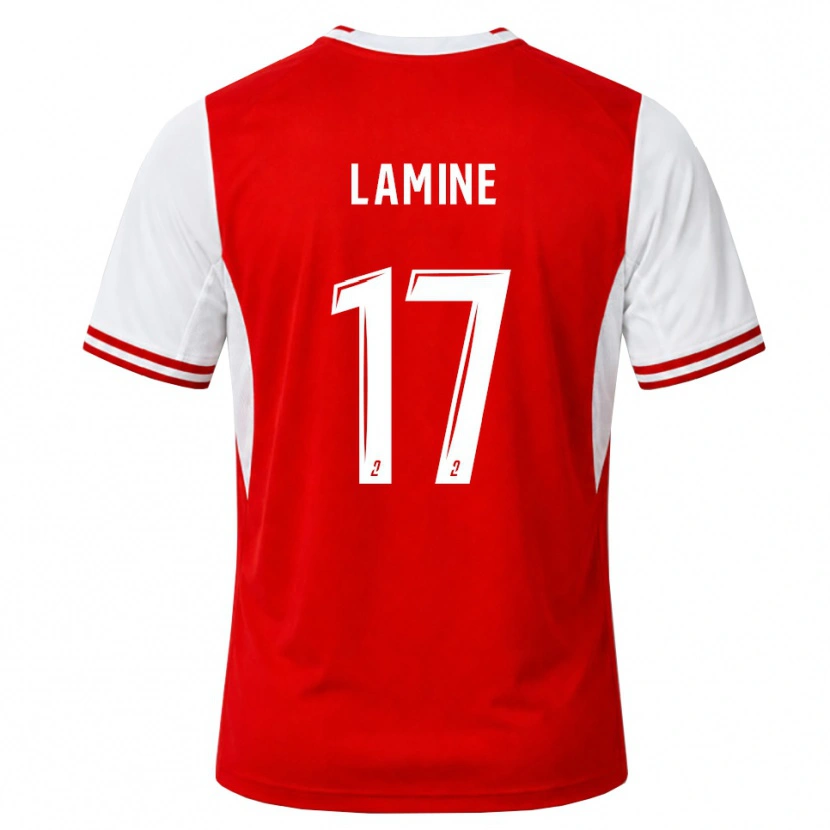Danxen Damen Mana Lamine #17 Rot Weiß Heimtrikot Trikot 2026/27 T-Shirt