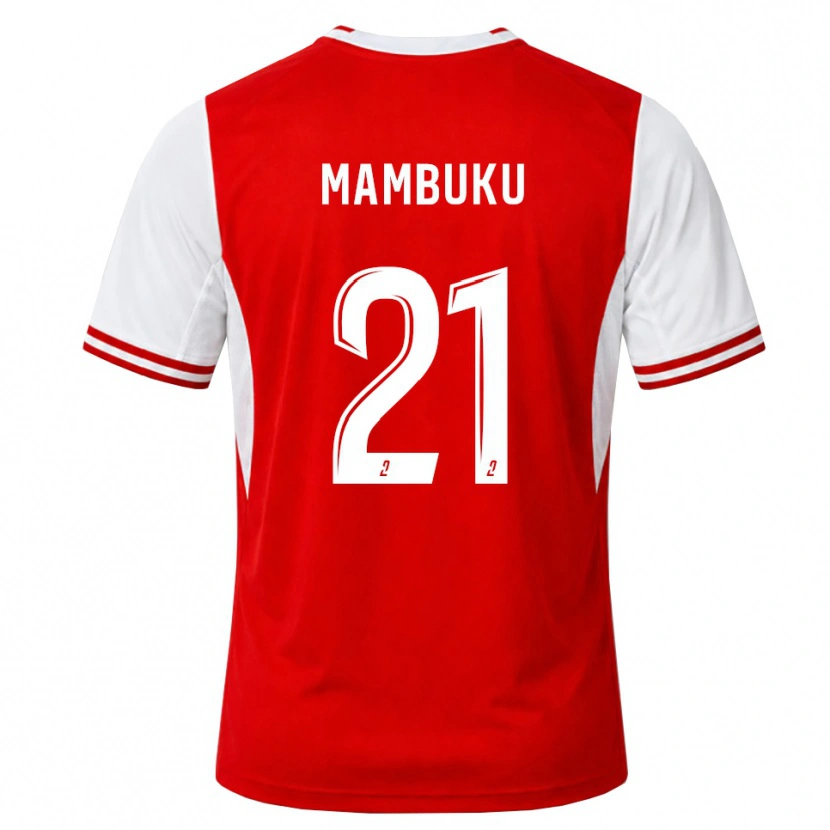 Danxen Damen Jean Mambuku #21 Rot Weiß Heimtrikot Trikot 2026/27 T-Shirt