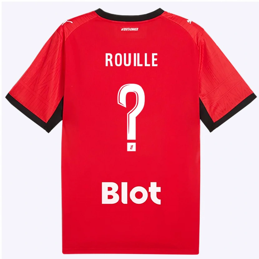 Danxen Damen Léo Rouillé #0 Rot Schwarz Weiß Heimtrikot Trikot 2026/27 T-Shirt