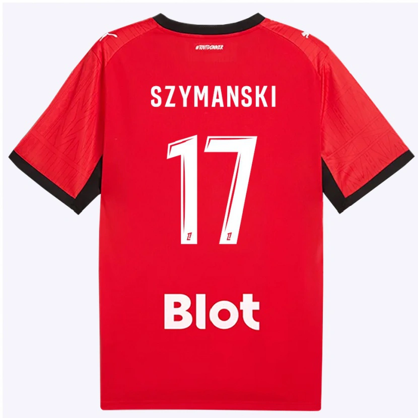 Danxen Damen Sebastian Szymanski #17 Rot Schwarz Weiß Heimtrikot Trikot 2026/27 T-Shirt