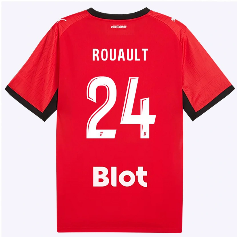 Danxen Damen Anthony Rouault #24 Rot Schwarz Weiß Heimtrikot Trikot 2026/27 T-Shirt