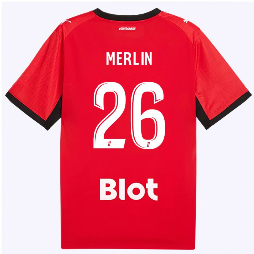 Danxen Damen Quentin Merlin #26 Rot Schwarz Weiß Heimtrikot Trikot 2026/27 T-Shirt