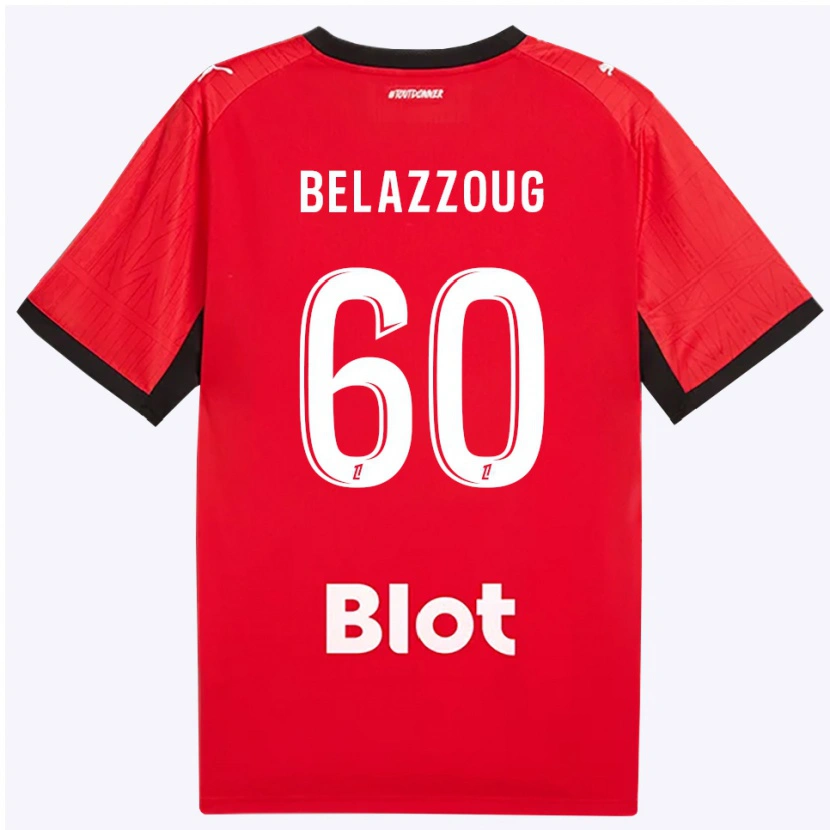 Danxen Damen Kilian Belazzoug #60 Rot Schwarz Weiß Heimtrikot Trikot 2026/27 T-Shirt