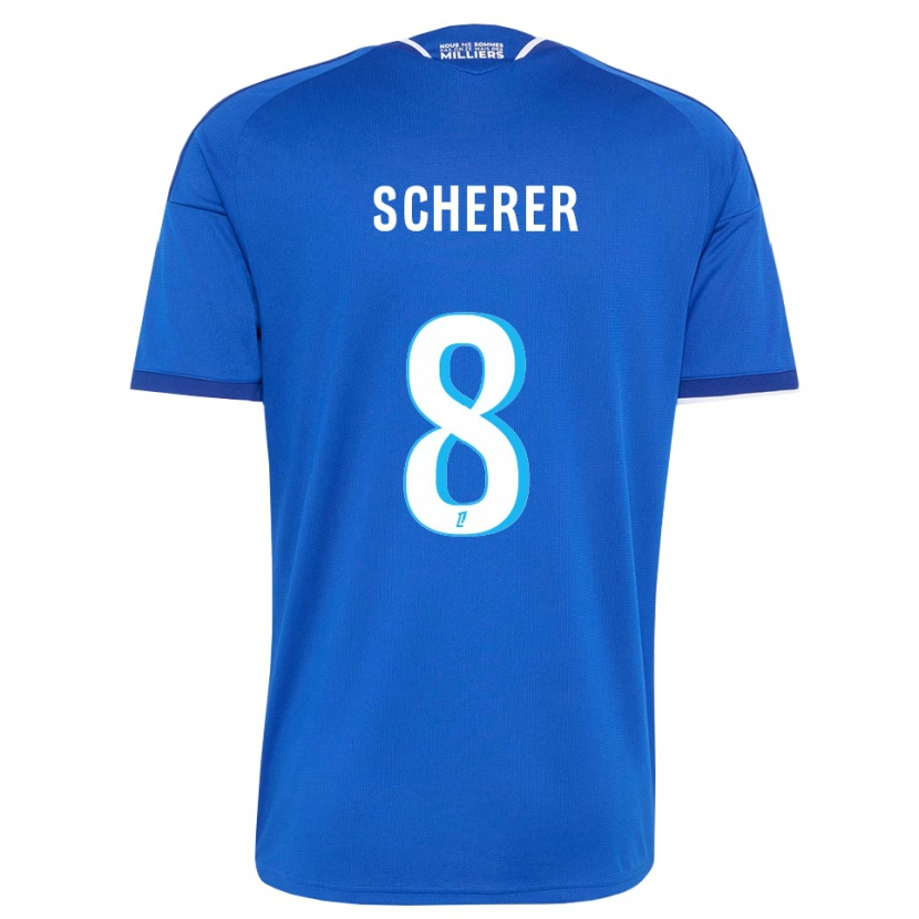 Danxen Damen Louis Scherer #8 Königsblau Weiß Heimtrikot Trikot 2026/27 T-Shirt
