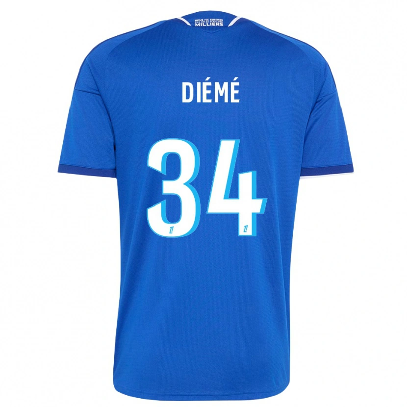 Danxen Damen Yaya Diémé #34 Königsblau Weiß Heimtrikot Trikot 2026/27 T-Shirt