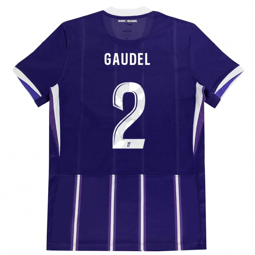 Danxen Damen Raphaël Gaudel #2 Lila Weiß Heimtrikot Trikot 2026/27 T-Shirt