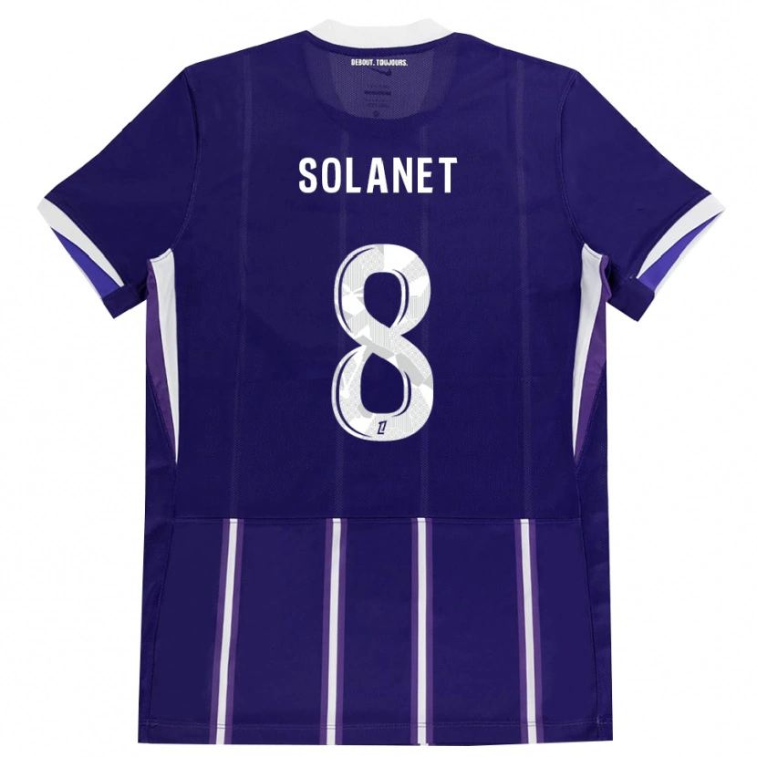 Danxen Damen Tatiana Solanet #8 Lila Weiß Heimtrikot Trikot 2026/27 T-Shirt