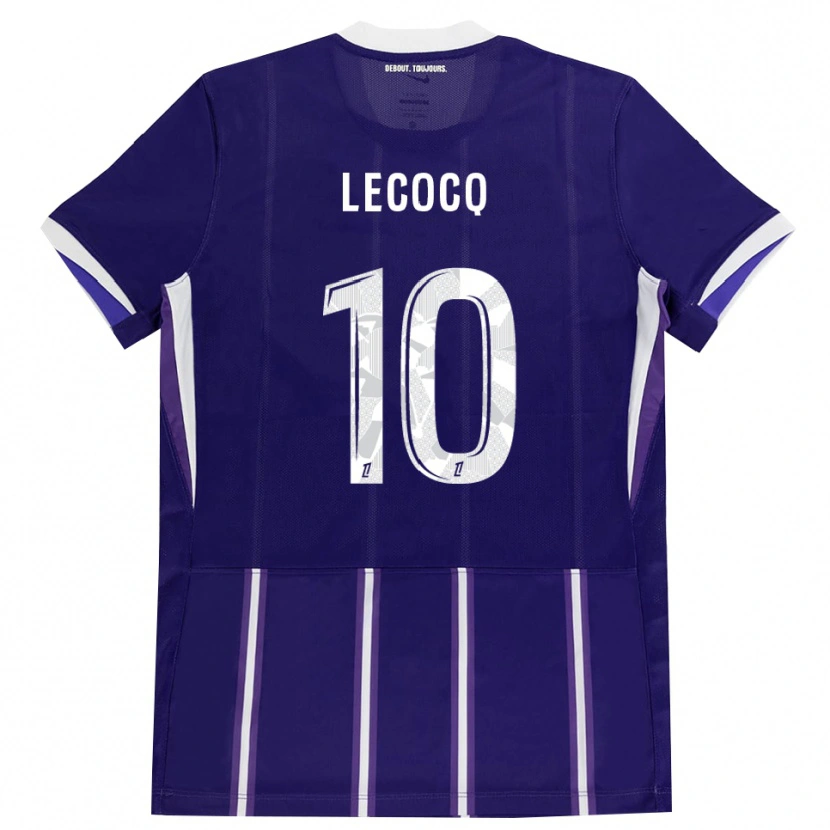 Danxen Damen Anaëlle Lecocq #10 Lila Weiß Heimtrikot Trikot 2026/27 T-Shirt