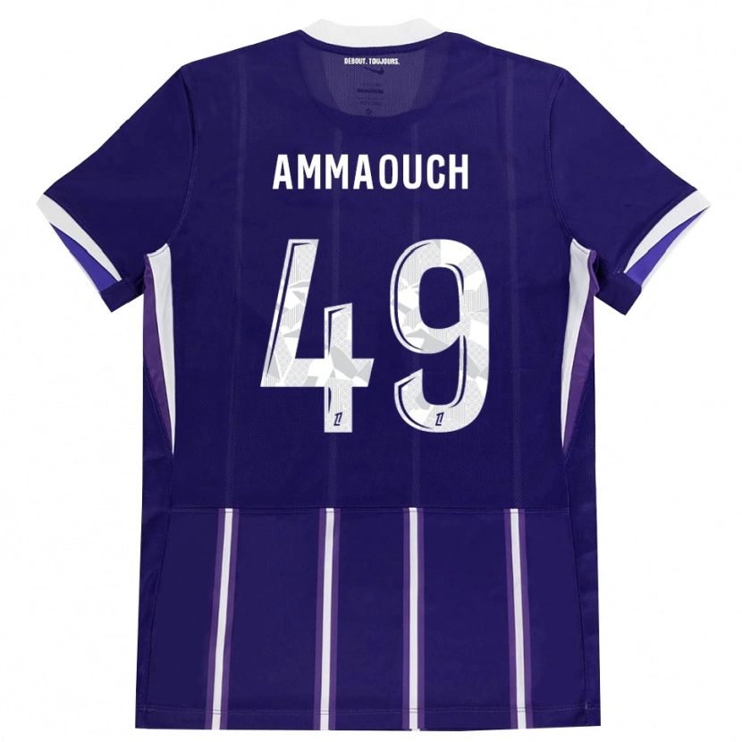 Danxen Damen Aymen Amaaouch #49 Lila Weiß Heimtrikot Trikot 2026/27 T-Shirt