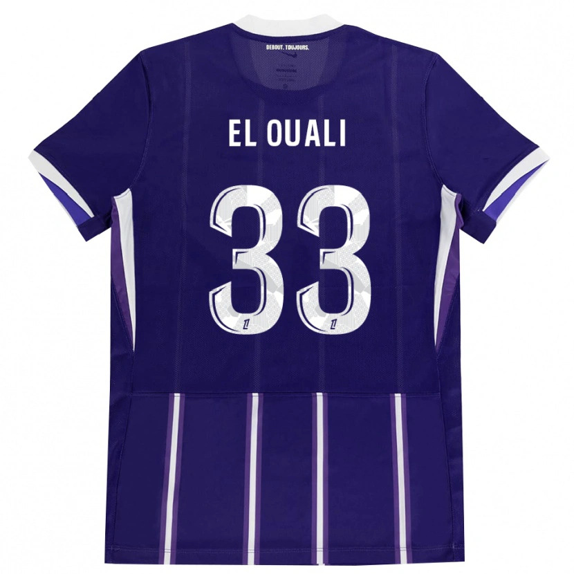 Danxen Damen Adam El Ouali #33 Lila Weiß Heimtrikot Trikot 2026/27 T-Shirt