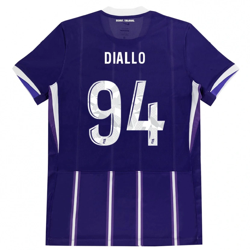 Danxen Damen Ismaïl Diallo #94 Lila Weiß Heimtrikot Trikot 2026/27 T-Shirt