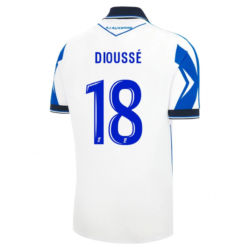 Danxen Damen Assane Dioussé #18 Schwarz Weiß Blau Heimtrikot Trikot 2026/27 T-Shirt